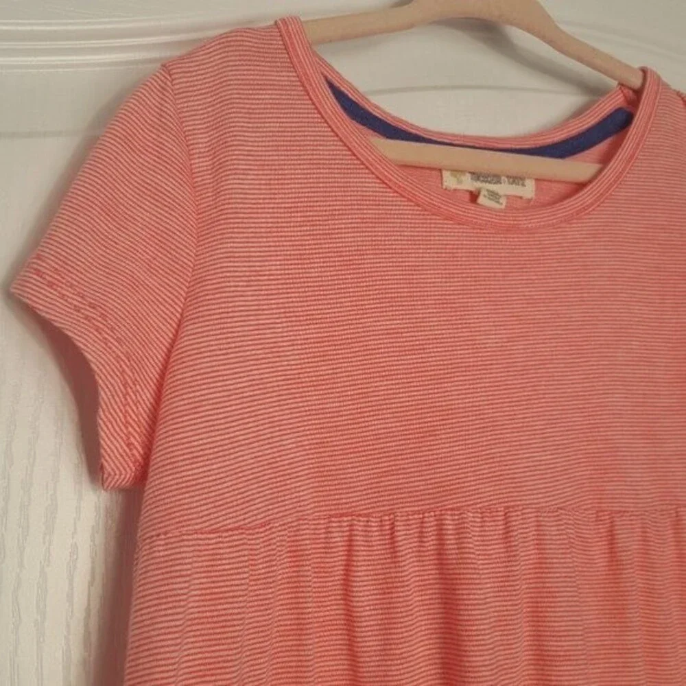 Tucker + Tate Pink Striped Baby Doll Shirt Lace